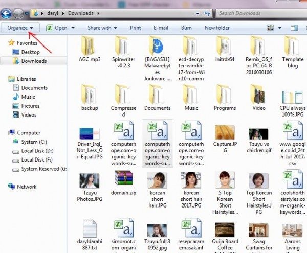 how to select multiple files on windows 7